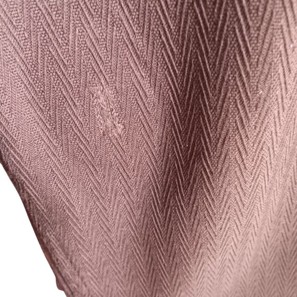 27x31 Vintage Wrangler Herringbone Bootcut Jeans 1970's Twill Hippie Flare Brown - Picture 6 of 6